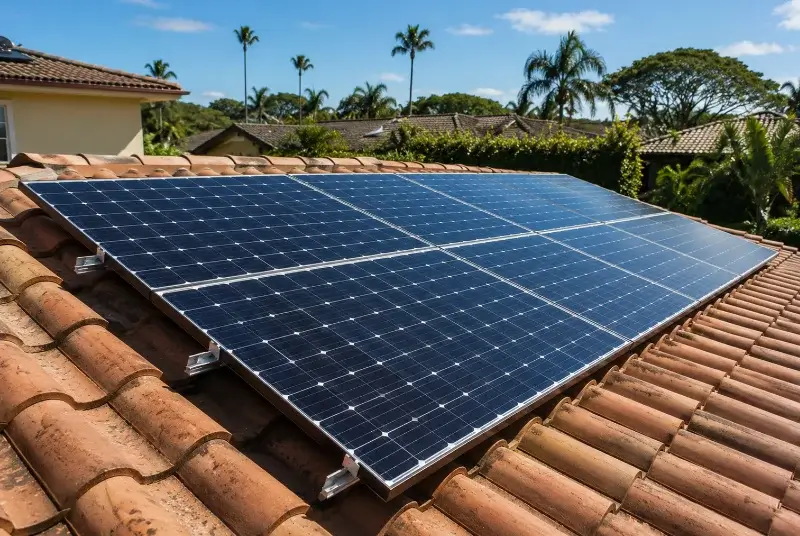 Installation de panneaux solaires à la Laigne